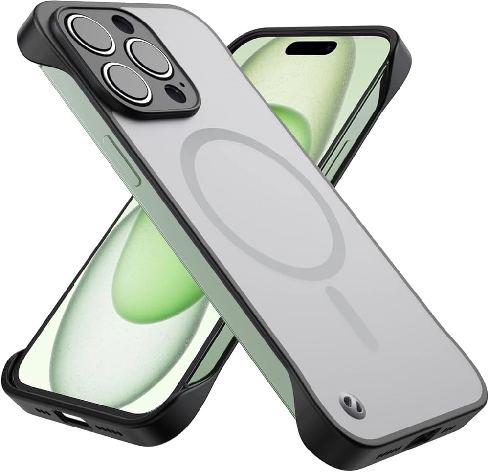 Amazon.co.jp: iPhone15plusケース magsafe対応 フレームレス